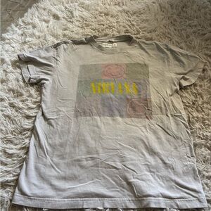Abercrombie & Fitch Gray Nirvana Graphic Tee